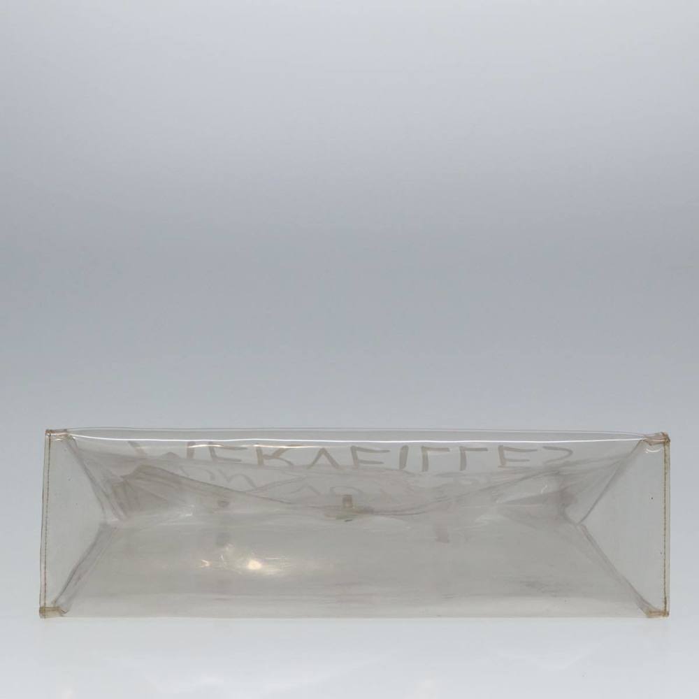 HERMES Vinyl Kelly Hand Bag Vinyl Clear Auth 79847 - Picture 9 of 16